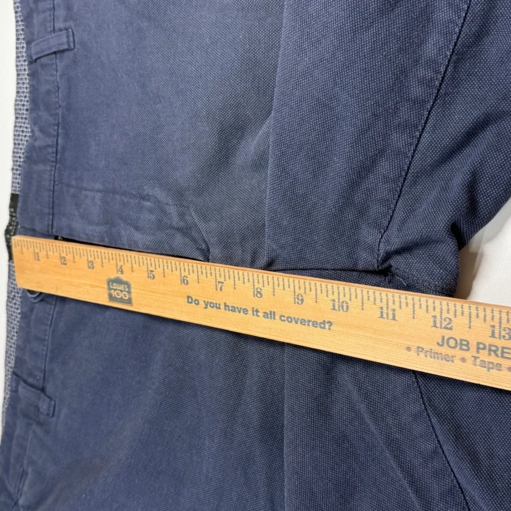 Ted Baker Jamaica Chino Shorts Men 38 Navy Blue Cotton Stretch Micro Texture - Picture 8 of 10